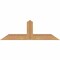 Ekena Millwork Portland Smooth Timber Gable Bracket, Western Red Cedar, 36"W x 12"H x 3 1/2"D x 3 1/2"F, 8/12 Pitch GBW036X12X0404POR00SWR - alternate 1